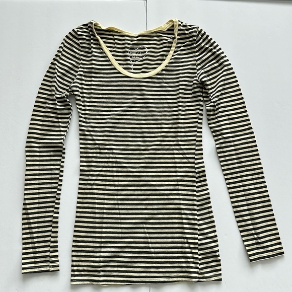 Rue21 Tops - Rue21 Yellow and Grey Striped Long Sleeve Top Sz SM